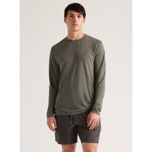 Quince Ultra-Soft Tencel Modal Long Sleeve Tee Heritage Olive Green XXL NWT